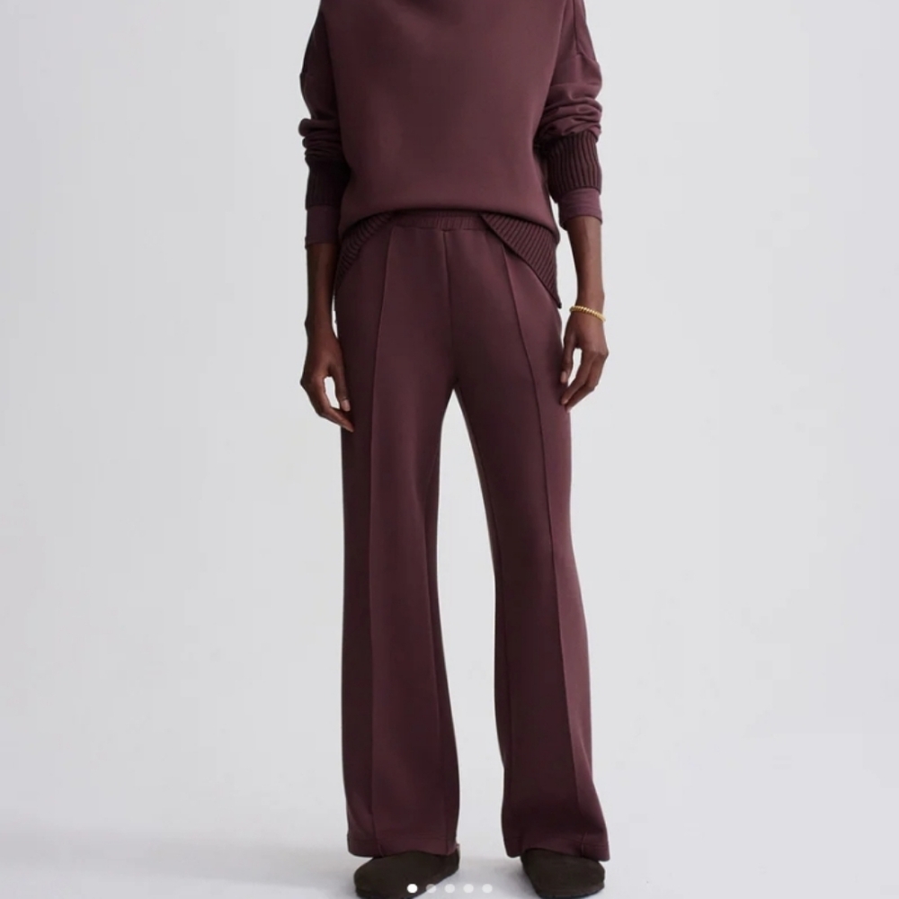 Varley Deep Burgundy Wide Leg Pant 30